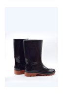 چکمه های ضد آب یونیسکس قرمز مشکی کار، باغچه و باران-thumb