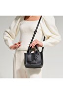 کیف زنانه سایز مینی خالص با اکسسوری - مشکی-thumb