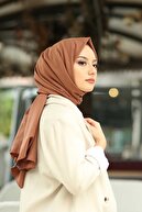 مدل شال کتان کراس جاز حجاب -شکلاتی-thumb