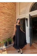 Black tulle
