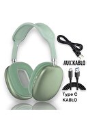 هدست بلوتوث P9 Air Pro Max Wireless 5.0 Aux Cable با ورودی کارت SD میکروفون-thumb