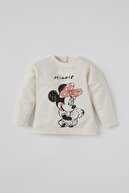 Defacto Kız Bebek Minnie Mouse Lisanslı Pamuklu Sweatshirt T8946A221AU