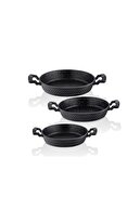 3 قطعه ریخته گری Sahan Set Black-thumb