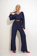 شلوار بلوز بلوز Tustmaç Nactere Cruzlaze Tixed Tustmaç Binary Liting Set ALC-X12498-thumb