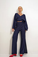 شلوار بلوز بلوز Tustmaç Nactere Cruzlaze Tixed Tustmaç Binary Liting Set ALC-X12498-thumb