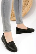 کفش کلاسیک زنانه مشکی Ayzen کفش مادر ارتوپدی کفش مادر بالرین کفش راحتی-thumb