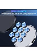 نگهدارنده گوشی مغناطیسی داخل خودرو تاشو، دستگیره کامل، سازگار با همه گوشی‌ها، مشکی-thumb