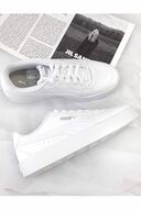 کفش کتانی سفید زنانه B7 کفش کتانی راحتی زنانه 380147 02-2 سفید-thumb