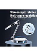 نگهدارنده گوشی مغناطیسی داخل خودرو تاشو، دستگیره کامل، سازگار با همه گوشی‌ها، مشکی-thumb