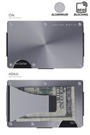 Cardx - Shine Clips - نسل جدید کیف پول مینیمالیست، نگهدارنده کارت - Rfid Blocking، زنان و مردان (نقره ای)-thumb