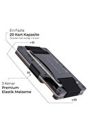 Cardx - بند Burano - کیف پول مینیمالیست نسل جدید، مواد ممتاز نگهدارنده کارت، محافظت شده از RFID (سیاه)-thumb