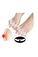 غلتک سیلیکونی جداکننده پا 5 انگشتی جداکننده هالوکس والگوس-thumb