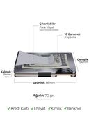 Cardx - Shine Clips - نسل جدید کیف پول مینیمالیست، نگهدارنده کارت - Rfid Blocking، زنان و مردان (نقره ای)-thumb