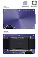 Cardx - Shine Strap - کیف پول مینیمالیستی نسل جدید، نگهدارنده کارت - Rfid Blocking، زنان و مردان (بنفش)-thumb