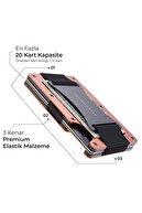 CARDX - Burano Strap - Minimalist Wallet & Card Premium Material Premium ، RFID ، (نارنجی)-thumb