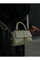 کیف دستی و سرشانه زنانه سبز مدل پائولا-thumb