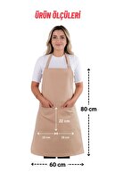 ست ساده ست پیش بند آشپزخانه 3 تایی با آویز قابل تنظیم (دستکش، دسته)-thumb