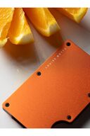CARDX - Burano Strap - Minimalist Wallet & Card Premium Material Premium ، RFID ، (نارنجی)-thumb
