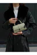 کیف دستی و سرشانه زنانه سبز مدل پائولا-thumb