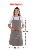 ست ساده ست پیش بند آشپزخانه 3 تایی با آویز قابل تنظیم (دستکش، دسته)-thumb