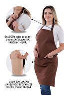 ست ساده ست پیش بند آشپزخانه 3 تایی با آویز قابل تنظیم (دستکش، دسته)-thumb