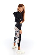 جوراب شلواری اسپرت دخترانه با الگوی هندسی مدرن عاشقانه-thumb