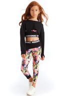 جوراب شلواری اسپرت دخترانه با طرح های عاشقانه مدرن-thumb