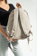 کیف مدرسه بند ارتوپدی قابل تنظیم یونیسکس کرم سایز مگا با 9 محفظه و محفظه لپ تاپ-thumb