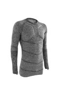 پیراهن آستین بلند کیپسا فوتبال حرارتی بزرگسالان - خاکستری خالدار - Keepdry 500-thumb