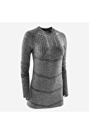 پیراهن آستین بلند کیپسا فوتبال حرارتی بزرگسالان - خاکستری خالدار - Keepdry 500-thumb