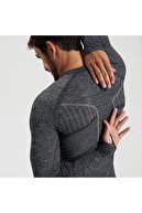 پیراهن آستین بلند کیپسا فوتبال حرارتی بزرگسالان - خاکستری خالدار - Keepdry 500-thumb