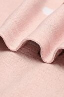 پتو بافتنی نوزاد دختر و پسر 85cm x85cm قارچ ریز صورتی-thumb