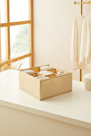 9 محفظه کشوی بژ لانه زنبوری داخل کابینت سازماندهی لباسشویی سازماندهی جعبه ذخیره سازی تاشو-thumb