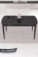 Table Black Marble Pattern