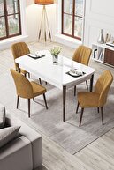 Table White Chairs Cappuccino