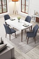Table White Chairs Smoked