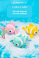 3 عدد اسباب بازی حمام کودکان دلقک ماهی ناز اسباب بازی های شناور پشتیبانی از توسعه دست و چشم-thumb