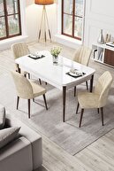 Table White Chairs Cream