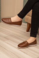 کفش های تخت کماندار با لیزر ارتوپدی پوست زنانه نرم-thumb