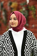 مدل شال جاز نخی کراس حجاب - گیلاس روتن-thumb