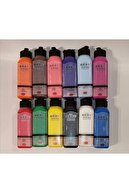 مجموعه رنگ اکریلیک 140 میلی لیتری 12 رنگ مخلوط-thumb