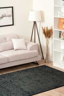 فرش بافته شده ویسکوز مورنو با پایه غیر لغزنده قابل شستشو فرش آشپزخانه آنتراسیت 1321-thumb