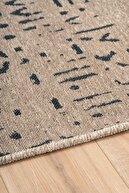 فرش بافته شده ویسکوز مورنو با پایه غیر لغزنده قابل شستشو فرش نازک آنتراسیت آشپزخانه 1322-thumb