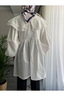 تونیک پوپلین یقه دار-thumb