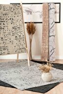 فرش بافته شده ویسکوز مورنو با پایه غیر لغزنده قابل شستشو فرش آشپزخانه آنتراسیت خاکستری 1320-thumb