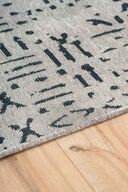 فرش بافته شده ویسکوز مورنو با پایه غیر لغزنده قابل شستشو فرش آشپزخانه آنتراسیت خاکستری 1320-thumb