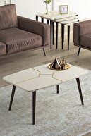 Coffee Table Cream Feet Walnut