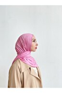 شال شانه دار پنبه ای بلند فصلی فوسیا با دیسی ویژه-thumb