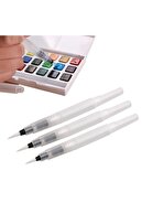 قلم پایلوت خط آبرنگ خط با برس فیبر مخزن آب-thumb