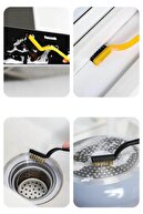 اجاق گاز کباب پز اجاق گاز 3 تکه برس تمیز کننده زنگ زدگی سیم برس تمیز کننده روغن سه گانه-thumb